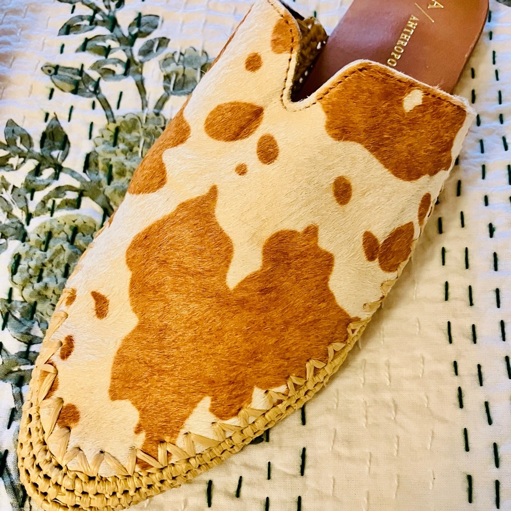 Anthropologie Western Leather Mules - Picture 3 of 5